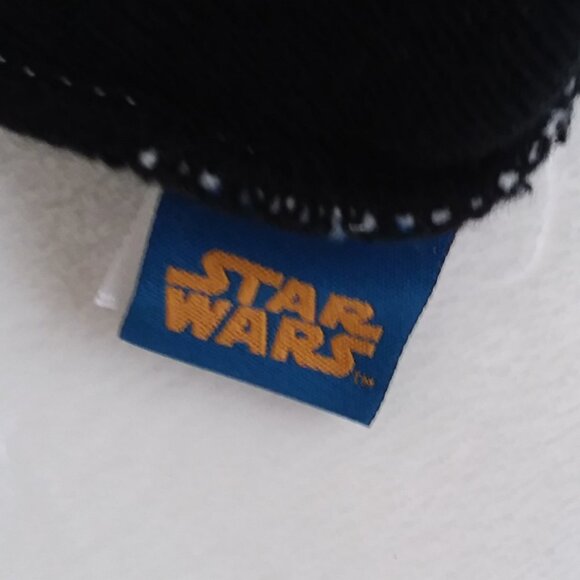 New Star Wars Beanie Hat Knit Pom Pom Black White Winter Comfy Disney Fuzz Ball - Picture 4 of 4
